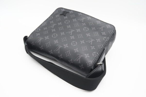 imgrc0099039142 Louis Vuitton Monogram Eclipse District PM Shoulder Bag Black Gray