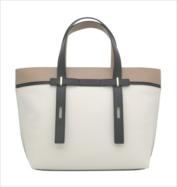 imgrc0099520041 Furla Giove Tote Bag White Beige Black