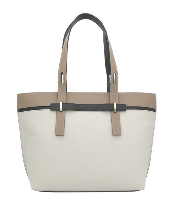 imgrc0099520043 Furla Giove Tote Bag White Beige Black