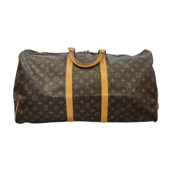 imgrc0099521557 Louis Vuitton Monogram Keepall 55 Bag Brown