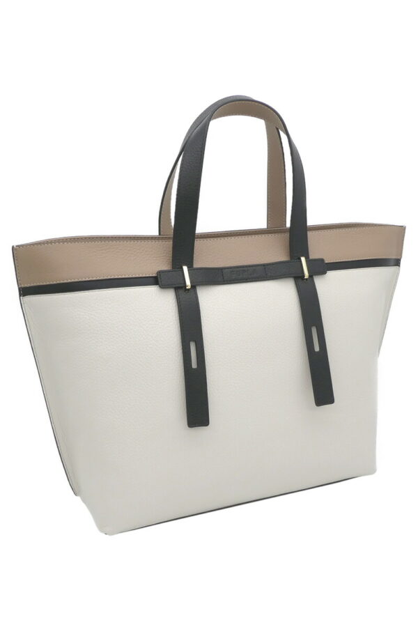 imgrc0099544976 Furla Giove Tote Bag White Beige Black