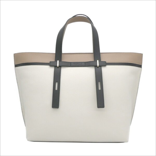 imgrc0099544977 Furla Giove Tote Bag White Beige Black