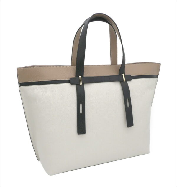 imgrc0099544979 Furla Giove Tote Bag White Beige Black