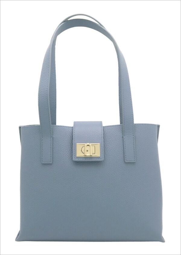 imgrc0099610251 Furla 1927 Tote Bag Gray Blue