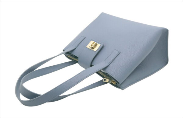 imgrc0099610254 Furla 1927 Tote Bag Gray Blue