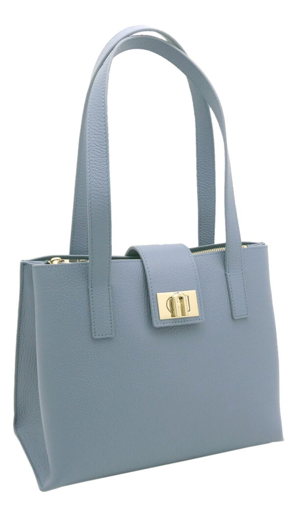 imgrc0099610260 Furla 1927 Tote Bag Gray Blue