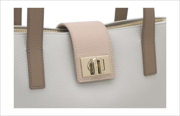 imgrc0099637316 Furla 1927 Tote Bag White Beige Greige