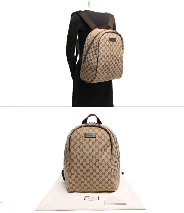 imgrc0100332558 Gucci GG Rucksack Backpack Canvas