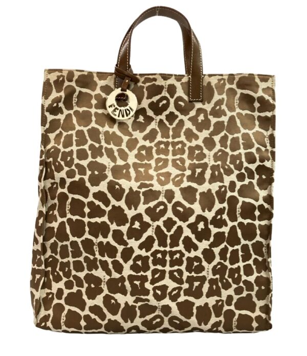 imgrc0100822599 Fendi Leopard Print Tote Bag