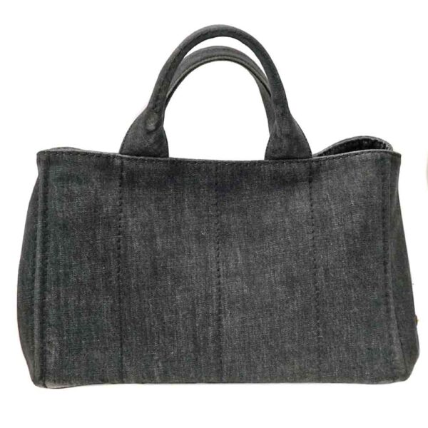 k21 104 2 Prada Kanapa Tote 2WAY Denim Nero