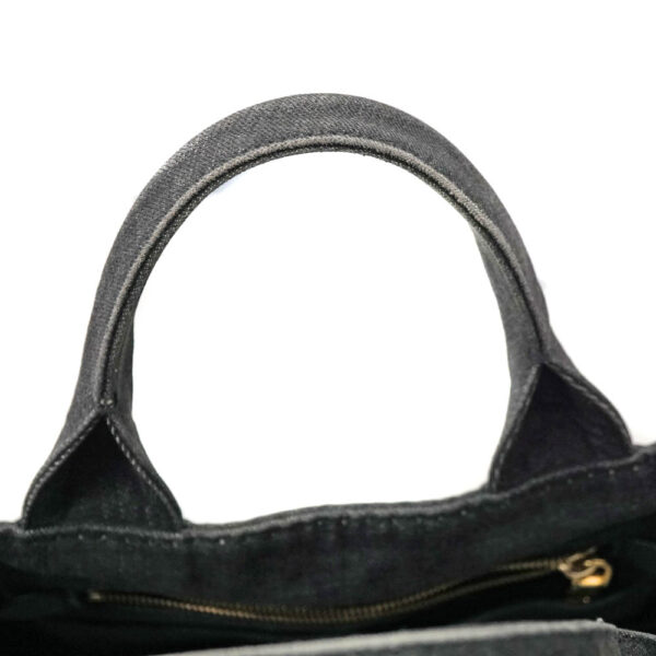 k21 104 5 Prada Kanapa Tote 2WAY Denim Nero