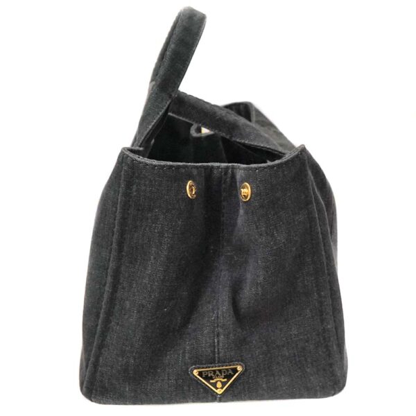 k21 104 9 Prada Kanapa Tote 2WAY Denim Nero