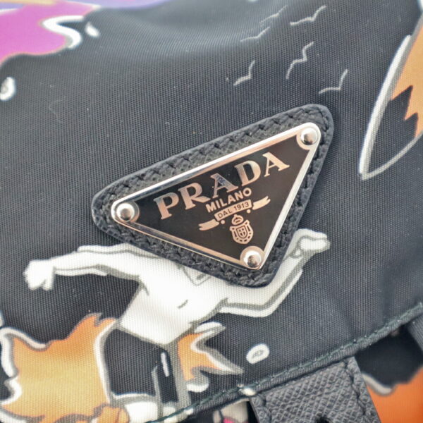 k21 1819 7 Prada Backpack Rucksack Nylon Black