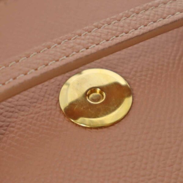 k21 3358 16 Celine Belt Calf Leather Suede Pico Bag Pink Beige