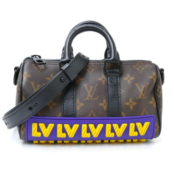 k23 1527 1 1 Louis Vuitton Rubber Keepall XS 2Way Shoulder Bag Monogram