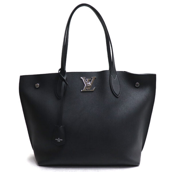 k23 2353 1 2354 Louis Vuitton Lock Me Go Tote Bag Black