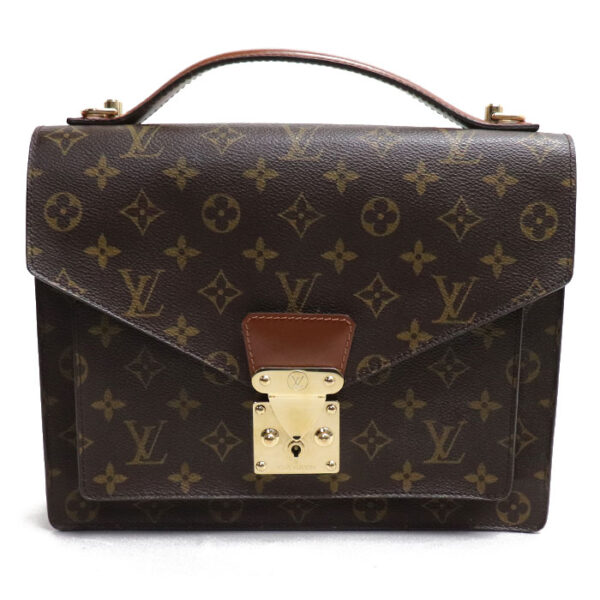 k23 2555 1 2556 Louis Vuitton Monceau Shoulder Bag Monogram Brown