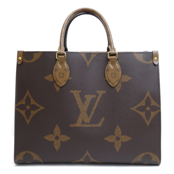 k23 2592 1 1 Louis Vuitton On the Go MM Tote Bag Giant Reverse