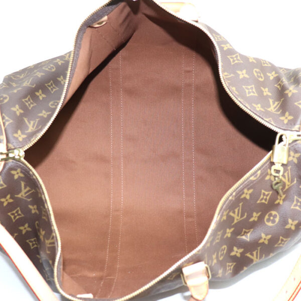 k23 2708 1 2711 Louis Vuitton Keepall Bandouliere 55 Bag Monogram Brown