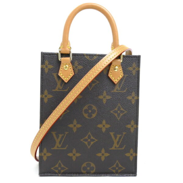 k23 3046 1 1 Louis Vuitton Petite Sac Plat 2Way Shoulder Bag Monogram