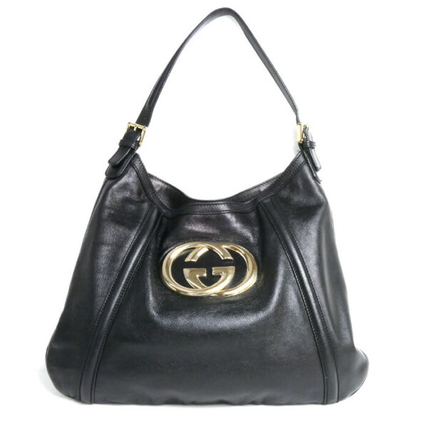 k23 3721 1 1 Gucci Interlocking G Shoulder Bag Black