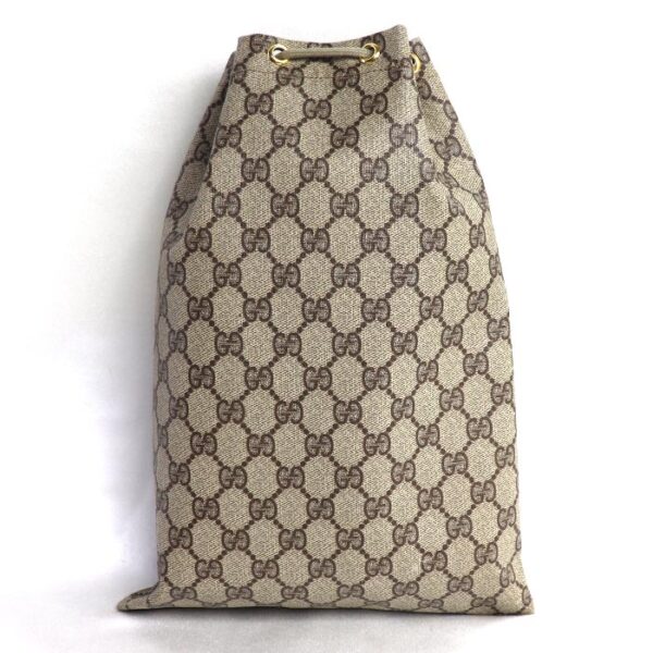 k23 3925 1 3927 Gucci Gucci Drawstring GG Pattern Handbag Brown