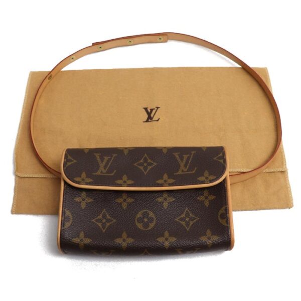 k23 4691 1 4699 Louis Vuitton Pochette Florentine Monogram Pouch Brown