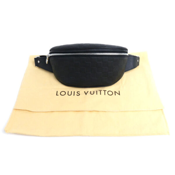 k23 4873 1 7 Louis Vuitton Bum Bag Damier Infini Black