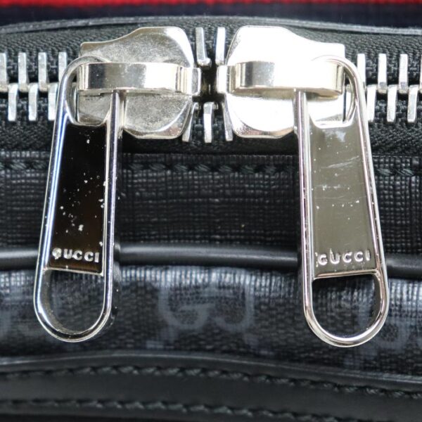 k23 4965 1 4971 Gucci GG Supreme Belt Bag Body Bag Gray Black