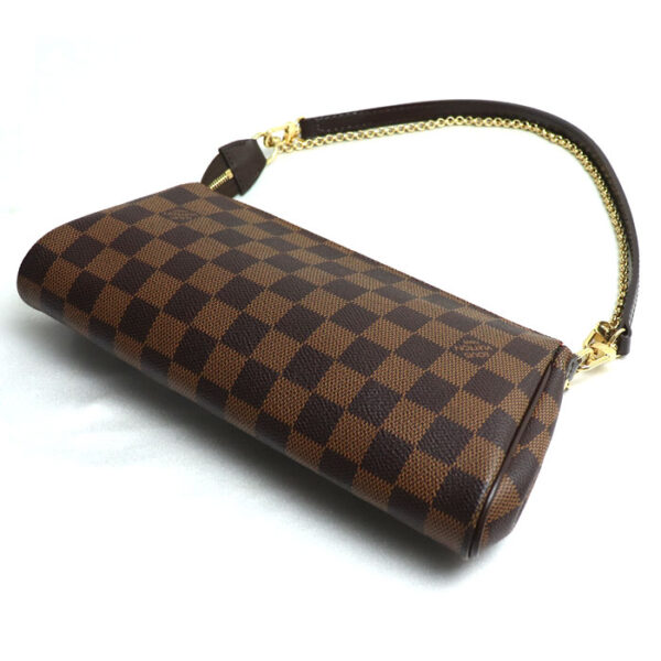 k23 5013 1 5015 Louis Vuitton Eva Clutch Bag Damier Brown