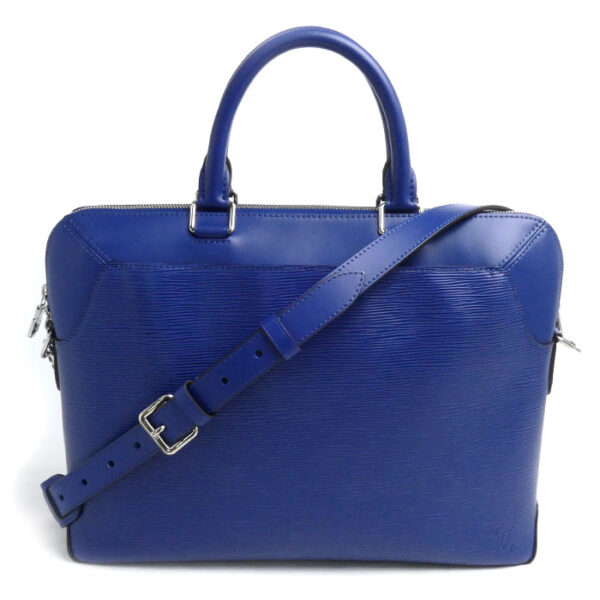 k24 147 1 1 Louis Vuitton Oliver Briefcase Epi Blue