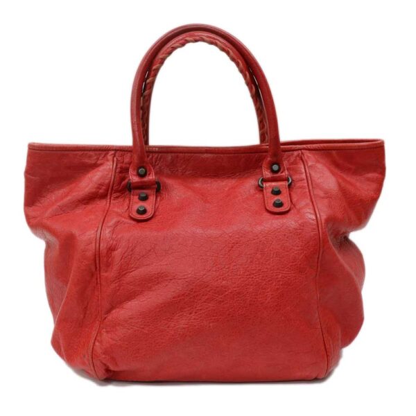 k24 2684 2 Balenciaga The Sunday Tote Leather Red