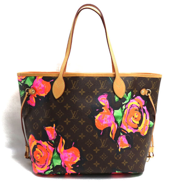 k24 292 1 293 Louis Vuitton Neverfull MM Tote Bag Monogram Rose Brown