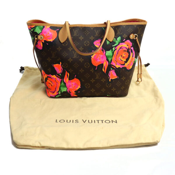 k24 292 1 300 Louis Vuitton Neverfull MM Tote Bag Monogram Rose Brown