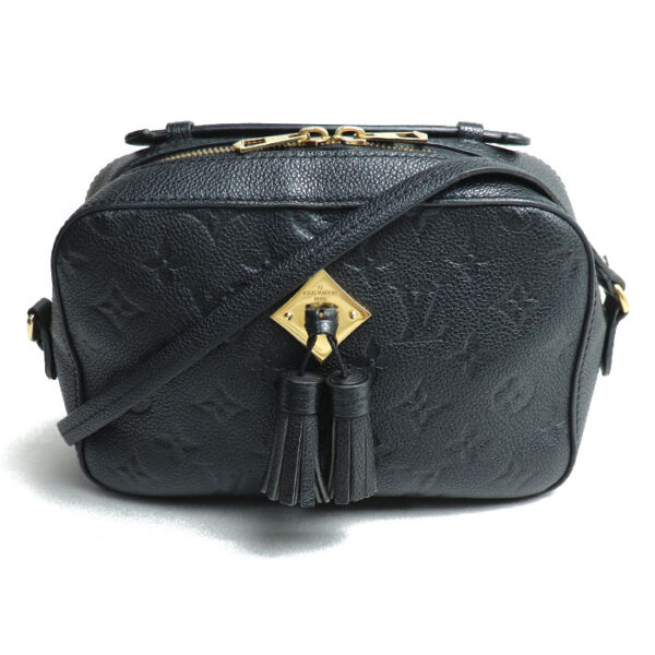 k24 368 1 369 Louis Vuitton Saintonge Shoulder Bag Monogram Empreinte Black