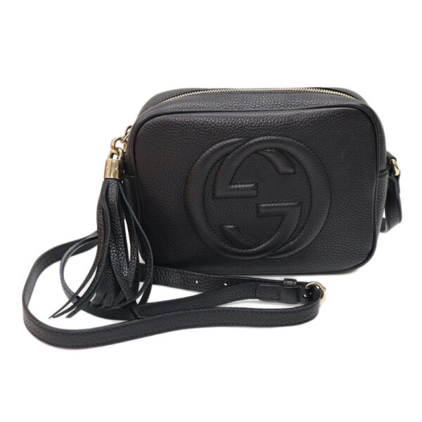 k24 3941 1 Gucci Soho Small Disco Bag Leather Black