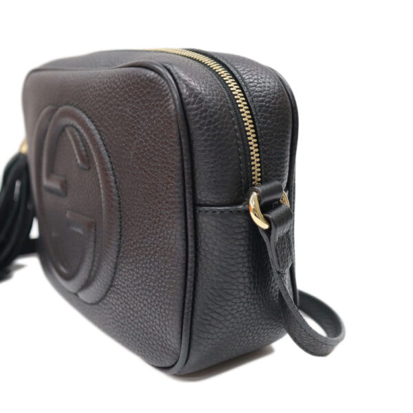 k24 3941 2 Gucci Soho Small Disco Bag Leather Black