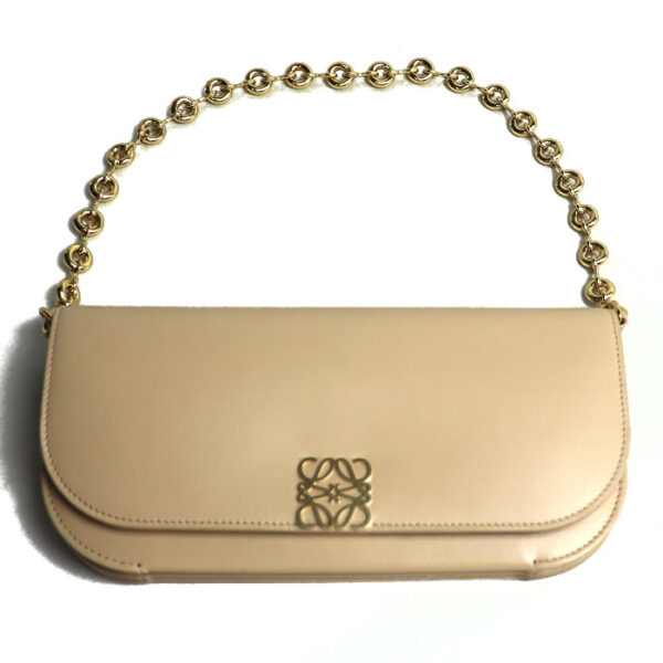 k24 467 1 468 Loewe Goya Long Chain Clutch Bag Beige