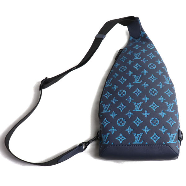 kh24 0612 30 614 Louis Vuitton Duo Sling Bag Monogram Shadow Navy