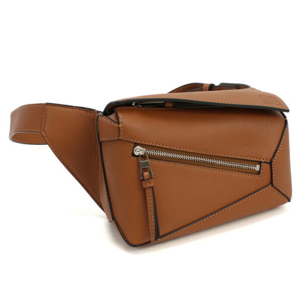 loeb510eb1x03021 1 Loewe Puzzle Bum Bag Mini Tan Brown