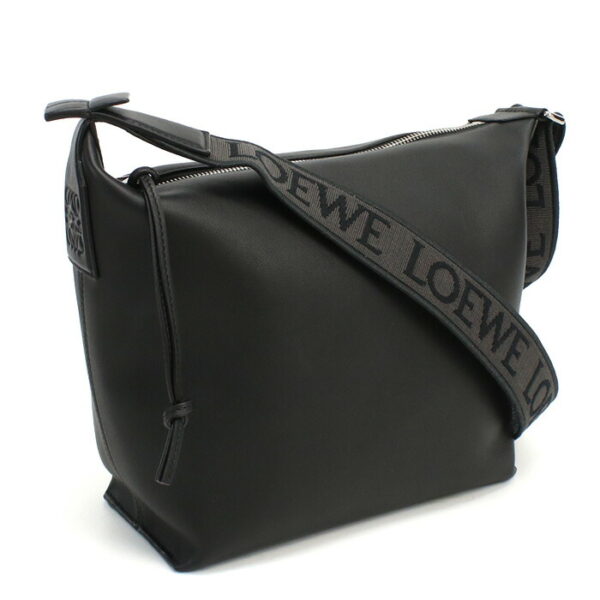 loeb906q63x01011 1 Loewe Cubie Shoulder Bag Small Logo Black