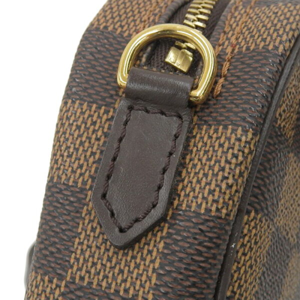 lv1585 4 Louis Vuitton Ipanema Pochette Damier Canvas Shoulder Bag Ebene