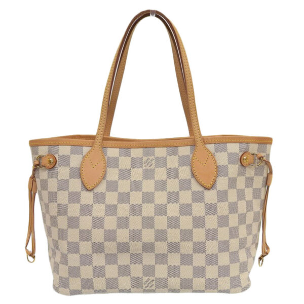 lv1595 1 Louis Vuitton Neverfull PM Damier Azur Canvas Tote Bag