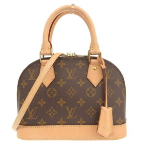 lv1598 1 Louis Vuitton Neverfull MM Monogram Shoulder Bag Brown