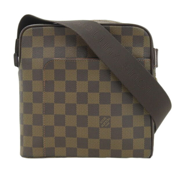 lv1605 1 Louis Vuitton Olaf PM Damier Canvas Crossbody Shoulder Bag Ebene