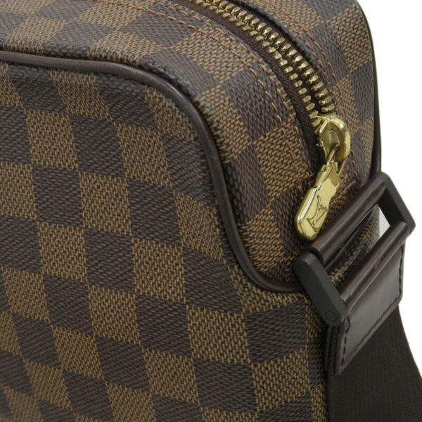 lv1605 5 Louis Vuitton Olaf PM Damier Canvas Crossbody Shoulder Bag Ebene