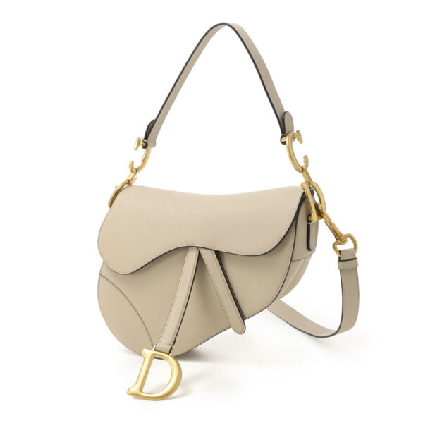 m0455cbaa 51u01 Dior Saddle Calfskin Handbag Beige