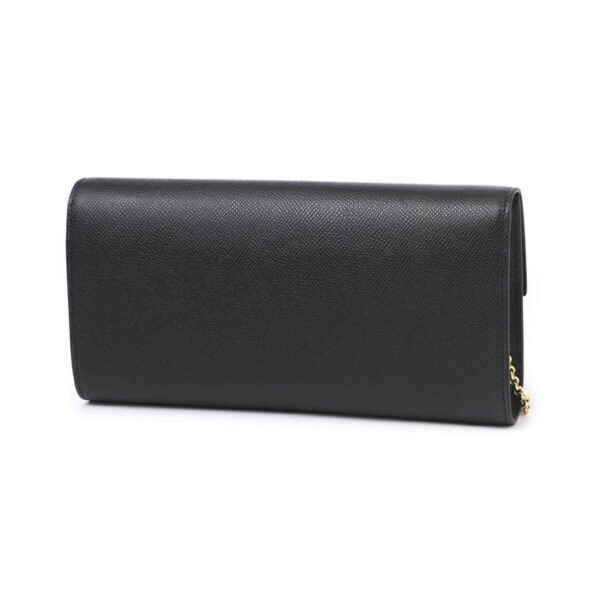 mb 21296504 Ferragamo G Clip Leather Clutch Bag Black