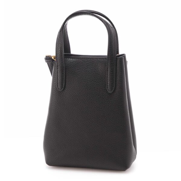 mb 22002404 Ferragamo Gancini Leather Tote Bag Black