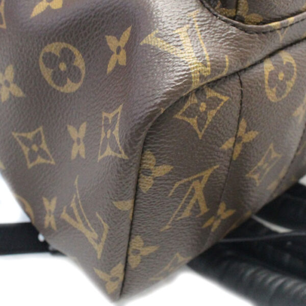 mb23 1105 3 5 Louis Vuitton Palm Springs Backpack MM Monogram Brown